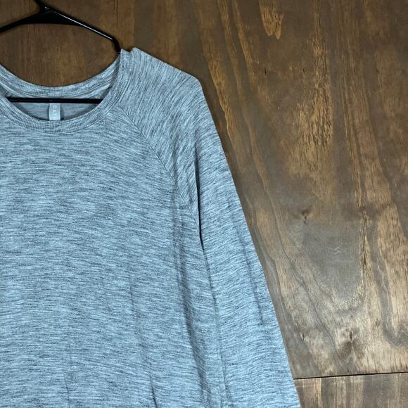 Athleta Womens Sweatshirt Gray Mindset Pullover Modal Blend Stretch Medium - Picture 5 of 12